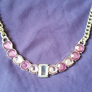Simple rhinestone necklace